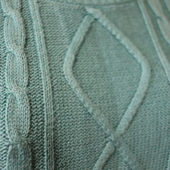 Croft & Barrow Teal Blue Crewneck Knit Vintage 90s Sweater XS - Picture 6 of 13